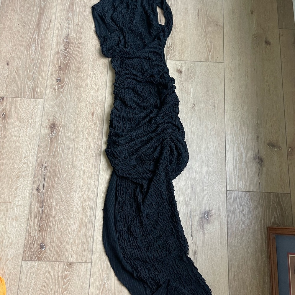 Babyboo Stretchy Black Midi Dress - Picture 2 of 8